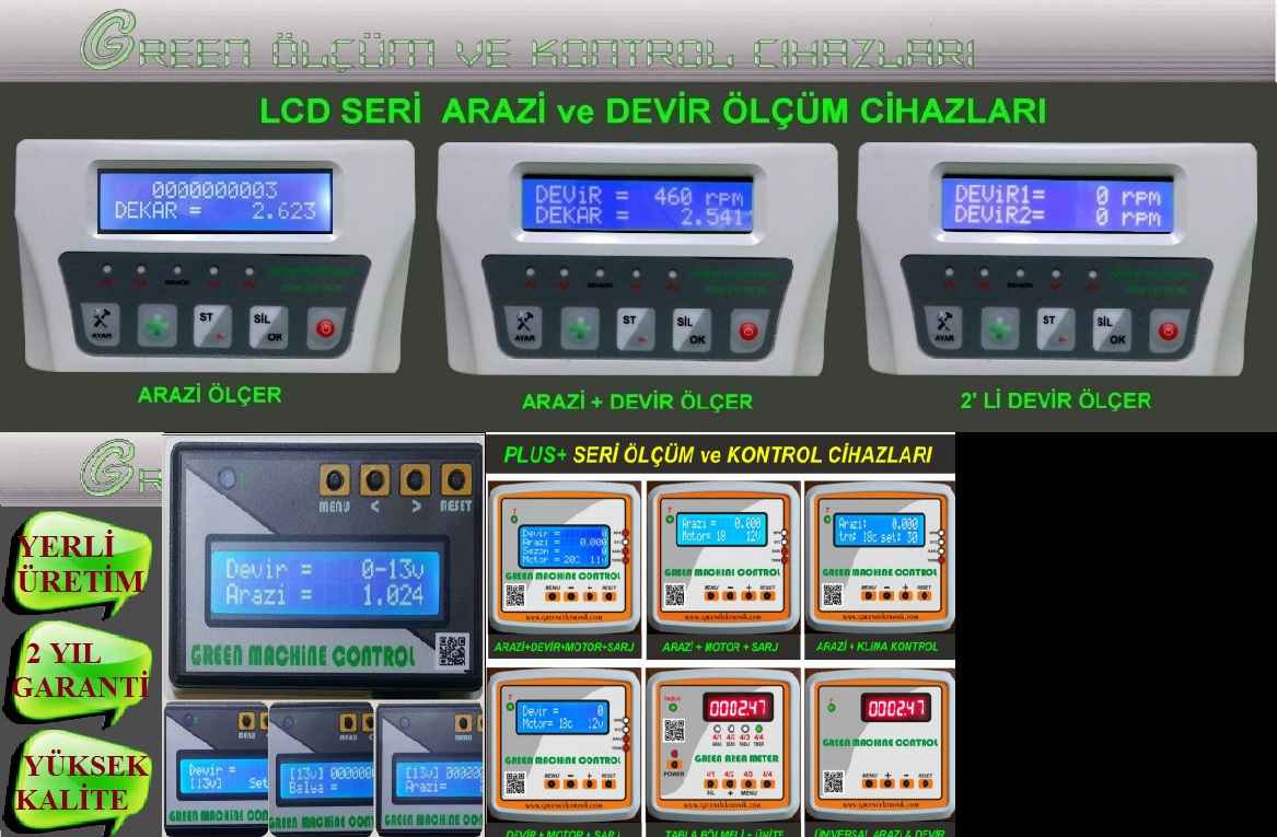 ARAZİ  DEVİR ŞARJ SAYICI ÖLÇÜM VE KONTROL CİHAZLARI 